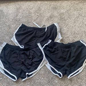 Soffe Running Shorts Lined XL Girls 16 3 pair XS
